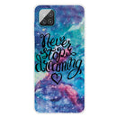 For Samsung Galaxy A12 Shockproof Painted Transparent TPU Protective Case(Chasing Dreams)