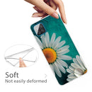 For Samsung Galaxy A12 Shockproof Painted Transparent TPU Protective Case(Chrysanthemum)