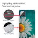 For Samsung Galaxy A12 Shockproof Painted Transparent TPU Protective Case(Chrysanthemum)