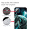 For Samsung Galaxy A12 Shockproof Painted Transparent TPU Protective Case(Moonlight Wolf)