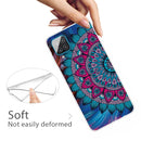 For Samsung Galaxy A12 Shockproof Painted Transparent TPU Protective Case(Rape Blossoms)