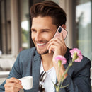 For OPPO A52 & A72 & A92 Skin Feel PU + TPU + PC Back Cover Shockproof Case with Card Slots & Holder & Photo Frame(Rose Gold)