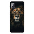 For Samsung Galaxy A31 Shockproof Painted Transparent TPU Protective Case(Yellow Lion)