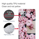 For Samsung Galaxy A42 5G Shockproof Painted Transparent TPU Protective Case(Envelope Rose)
