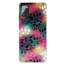 For Samsung Galaxy A51 Shockproof Painted Transparent TPU Protective Case(Fluorescent Branches)