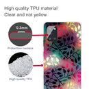 For Samsung Galaxy A51 Shockproof Painted Transparent TPU Protective Case(Fluorescent Branches)