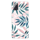 For Samsung Galaxy A51 Shockproof Painted Transparent TPU Protective Case(INS Green Grass)