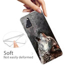 For Samsung Galaxy A51 Shockproof Painted Transparent TPU Protective Case(Call Wolf)