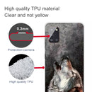 For Samsung Galaxy A51 Shockproof Painted Transparent TPU Protective Case(Call Wolf)