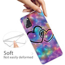 For Samsung Galaxy A51 Shockproof Painted Transparent TPU Protective Case(Starry Love)