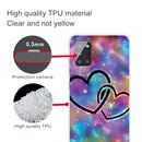 For Samsung Galaxy A51 Shockproof Painted Transparent TPU Protective Case(Starry Love)