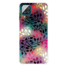 For Samsung Galaxy A12 Shockproof Painted Transparent TPU Protective Case(Fluorescent Branches)