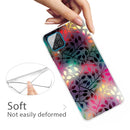 For Samsung Galaxy A12 Shockproof Painted Transparent TPU Protective Case(Fluorescent Branches)