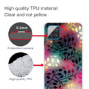 For Samsung Galaxy A12 Shockproof Painted Transparent TPU Protective Case(Fluorescent Branches)