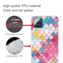 For Samsung Galaxy A12 Shockproof Painted Transparent TPU Protective Case(Color Quartet)
