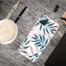 For Samsung Galaxy A12 Shockproof Painted Transparent TPU Protective Case(INS Green Grass)
