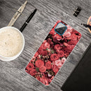 For Samsung Galaxy A12 Shockproof Painted Transparent TPU Protective Case(Many Red Roses)