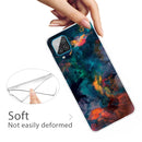 For Samsung Galaxy A12 Shockproof Painted Transparent TPU Protective Case(Watercolor Ink)
