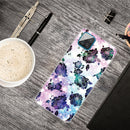 For Samsung Galaxy A12 Shockproof Painted Transparent TPU Protective Case(Starry Chrysanthemum)
