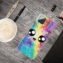 For Samsung Galaxy A12 Shockproof Painted Transparent TPU Protective Case(Starry Cute Cat)