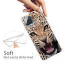 For Samsung Galaxy A12 Shockproof Painted Transparent TPU Protective Case(Jaguar)