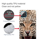 For Samsung Galaxy A12 Shockproof Painted Transparent TPU Protective Case(Jaguar)