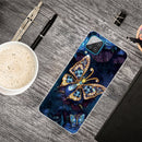 For Samsung Galaxy A12 Shockproof Painted Transparent TPU Protective Case(Jewel Butterfly)