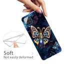 For Samsung Galaxy A12 Shockproof Painted Transparent TPU Protective Case(Jewel Butterfly)