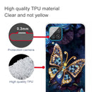 For Samsung Galaxy A12 Shockproof Painted Transparent TPU Protective Case(Jewel Butterfly)