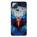 For Samsung Galaxy A12 Shockproof Painted Transparent TPU Protective Case(Blu-ray Carving)