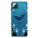 For Samsung Galaxy A12 Shockproof Painted Transparent TPU Protective Case(Dream Butterfly)