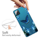 For Samsung Galaxy A12 Shockproof Painted Transparent TPU Protective Case(Dream Butterfly)