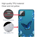 For Samsung Galaxy A12 Shockproof Painted Transparent TPU Protective Case(Dream Butterfly)