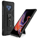 For Samsung Galaxy Note 9 Soldier Armor Shockproof TPU + PC Magnetic Protective Case with Holder(Black)