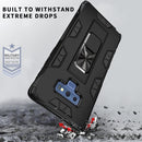 For Samsung Galaxy Note 9 Soldier Armor Shockproof TPU + PC Magnetic Protective Case with Holder(Black)