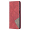 For Samsung Galaxy A12 Prismatic Invisible Magnetic Horizontal Flip Leather Case with Holder & Card Slots & Photo Frame(Red)