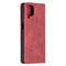 For Samsung Galaxy A12 Prismatic Invisible Magnetic Horizontal Flip Leather Case with Holder & Card Slots & Photo Frame(Red)