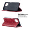 For Samsung Galaxy A12 Prismatic Invisible Magnetic Horizontal Flip Leather Case with Holder & Card Slots & Photo Frame(Red)