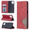 For Samsung Galaxy A12 Prismatic Invisible Magnetic Horizontal Flip Leather Case with Holder & Card Slots & Photo Frame(Red)
