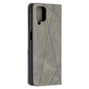 For Samsung Galaxy A12 Prismatic Invisible Magnetic Horizontal Flip Leather Case with Holder & Card Slots & Photo Frame(Grey)