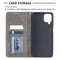 For Samsung Galaxy A12 Prismatic Invisible Magnetic Horizontal Flip Leather Case with Holder & Card Slots & Photo Frame(Grey)