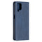 For Samsung Galaxy A12 Prismatic Invisible Magnetic Horizontal Flip Leather Case with Holder & Card Slots & Photo Frame(Blue)