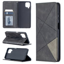 For Samsung Galaxy A12 Prismatic Invisible Magnetic Horizontal Flip Leather Case with Holder & Card Slots & Photo Frame(Black)