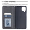 For Samsung Galaxy A12 Prismatic Invisible Magnetic Horizontal Flip Leather Case with Holder & Card Slots & Photo Frame(Black)