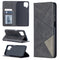 For Samsung Galaxy A12 Prismatic Invisible Magnetic Horizontal Flip Leather Case with Holder & Card Slots & Photo Frame(Black)