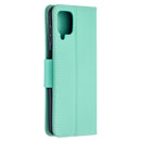 For Samsung Galaxy A12 Litchi Texture Pure Color Horizontal Flip PU Leather Case with Holder & Card Slots & Wallet & Lanyard(Green)