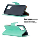 For Samsung Galaxy A12 Litchi Texture Pure Color Horizontal Flip PU Leather Case with Holder & Card Slots & Wallet & Lanyard(Green)