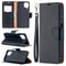 For Samsung Galaxy A12 Litchi Texture Pure Color Horizontal Flip PU Leather Case with Holder & Card Slots & Wallet & Lanyard(Black)