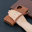 For Samsung Galaxy A12 Retro Lambskin Texture Pure Color Horizontal Flip PU Leather Case with Holder & Card Slots & Wallet & Lanyard(Brown)