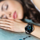 GT2 1.3 inch Full-fit Round Screen Smart Watch, Support Bluetooth Call / Heart Rate Monitor / Blood Pressure Monitoring, Style: Silicone Strap(Black)